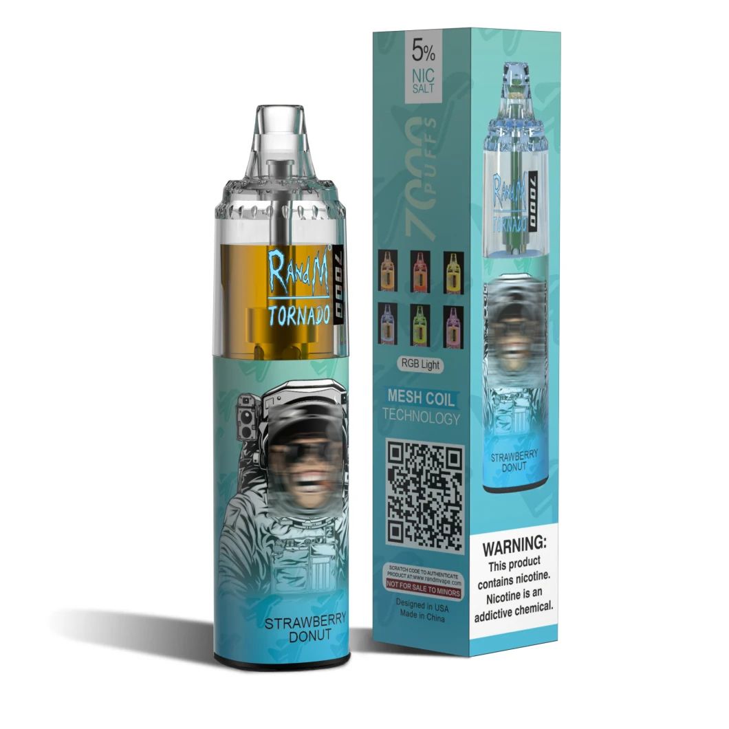 RandM Tornado 7000 Puffs 14ml Einweg Vape Pen - OEM & ODM verfügbar, 50 Fruchtgeschmacksrichtungen – Bild 5