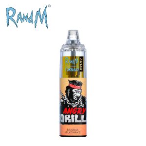 RandM Tornado 7000 Puffs Disposable Vape Bar with RGB Light, 38 Flavors, 850mAh Battery & Type-C Charging