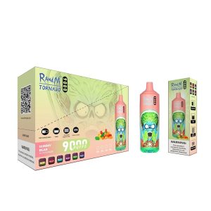 Cigarrillo electrónico desechable Randm Tornado 9000 Puffs con pantalla, 18ml, voltaje variable, sabor frutas