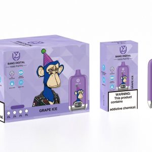UZY Bang Digital 15000 Puffs E Cigarette Pod Device 20ml Prefilled, 0-5% Nicotine, 12 Flavors