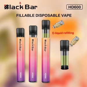 VAPEAZE HD600 Disposable Vape Pen 600 Puffs, Low Nicotine, Fruit Flavors, FDA Certified