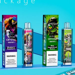 Cigarrillo electrónico desechable Vapme Crystal 7000 Puffs con 29 sabores, certificado por la FDA, entrega rápida