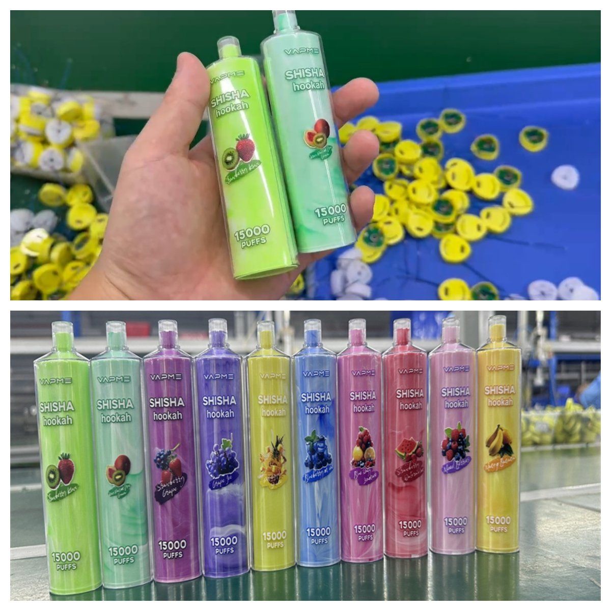 Vapme Shisha Hookah 15000 Puffs California Honey Live Resin 9K Tornado Wholesale EGO Vape with Dual Coil