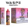 Waspe 15000 Puffs Disposable Vape 850mAh, Mesh Coil, Variable Voltage, Fruit Flavor, CE, RoHS Certified