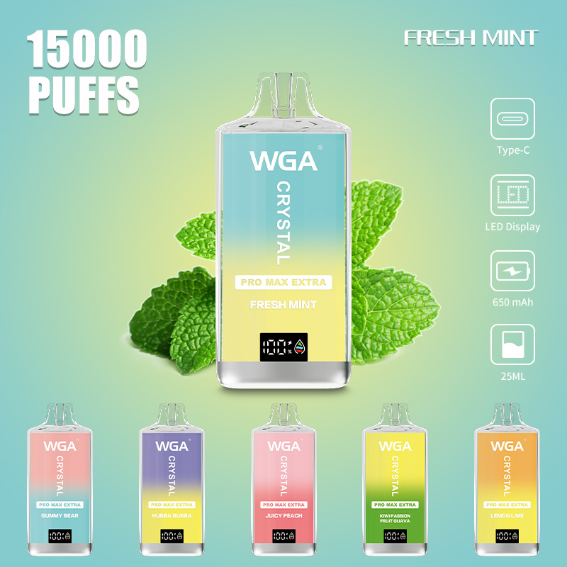 Wholesale Custom Crystal Puff Bar Vape Pen - 15000 Puffs, 28ml, Fruits Flavor, FDA Certified - Image 2