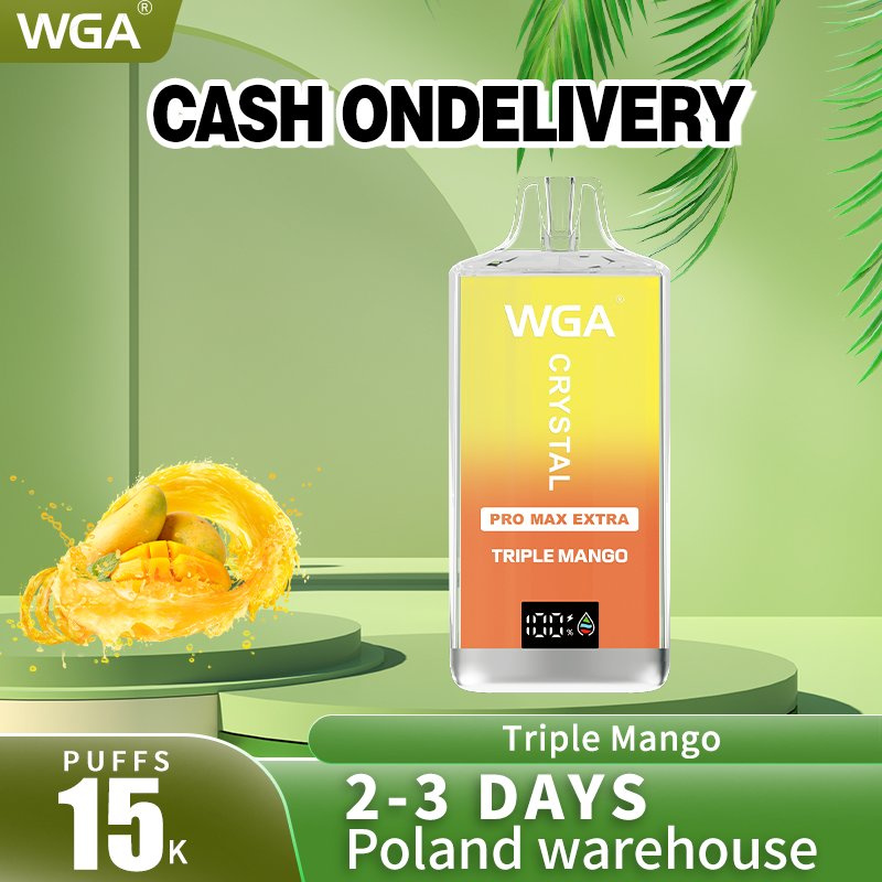 Wholesale Europe Crystal 15K Disposable Vape, Dual Mesh Coil, Fruit Flavors, LED Display, FDA Certified - Image 2