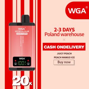 Wholesale WGA Crystal 20K Disposable Vape - Fruit Flavors, 2% & 5% Nicotine, FDA Certified