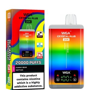 Wholesale WGA Crystal Disposable Vape Mod 15000-20000 Puffs Double Flavor Mesh Coil 18ml E-Cigarette