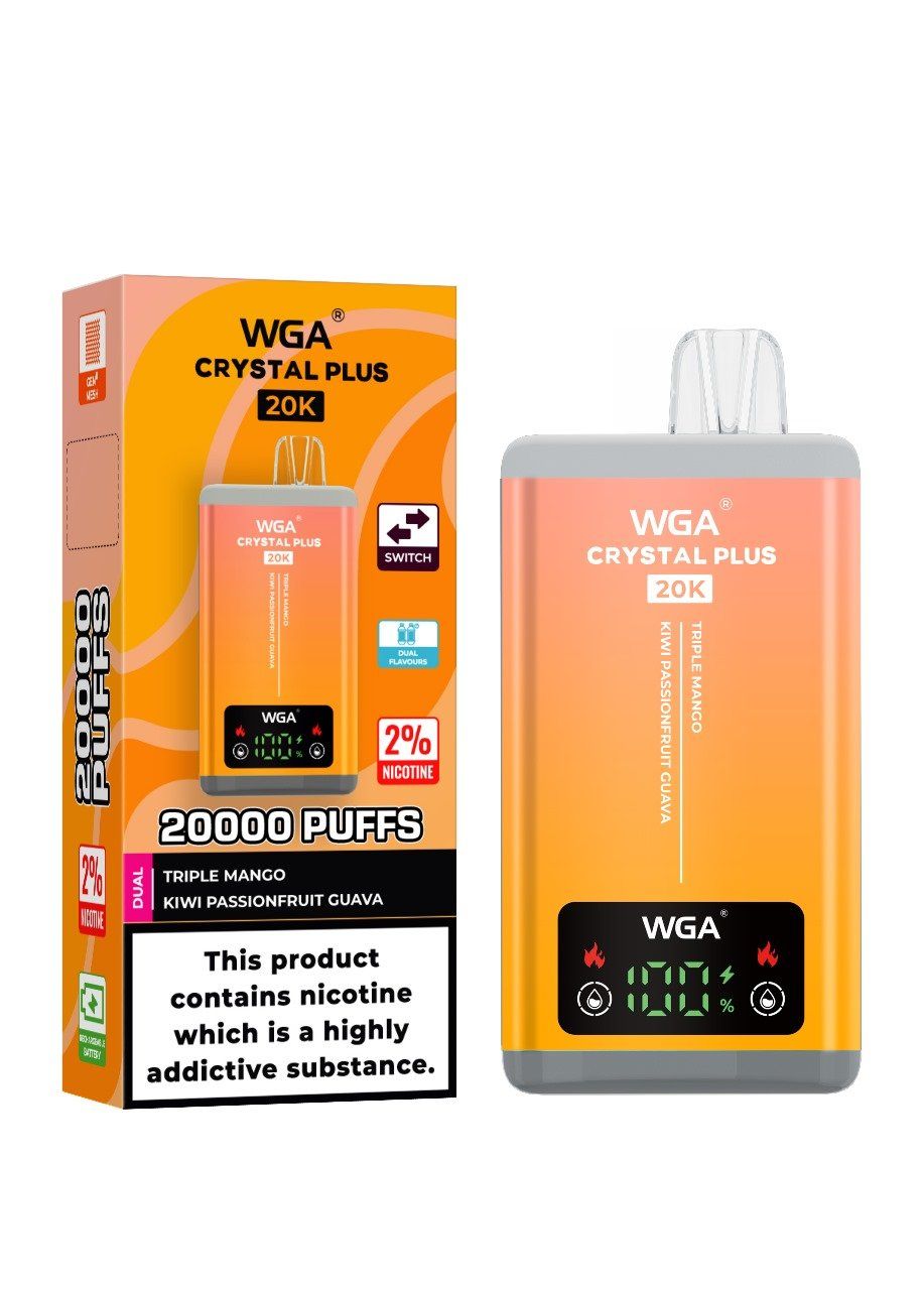 Wholesale WGA Crystal Disposable Vape Mod 15000-20000 Puffs Double Flavor Mesh Coil 18ml E-Cigarette - Image 3