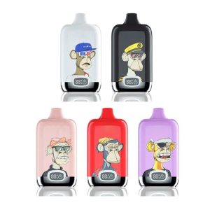 Yecoo D195 Crystal E Disposable Vape Pen - 12000 Puffs, 5% Nicotine, LED Indicator, 20ml Capacity, Multiple Flavors